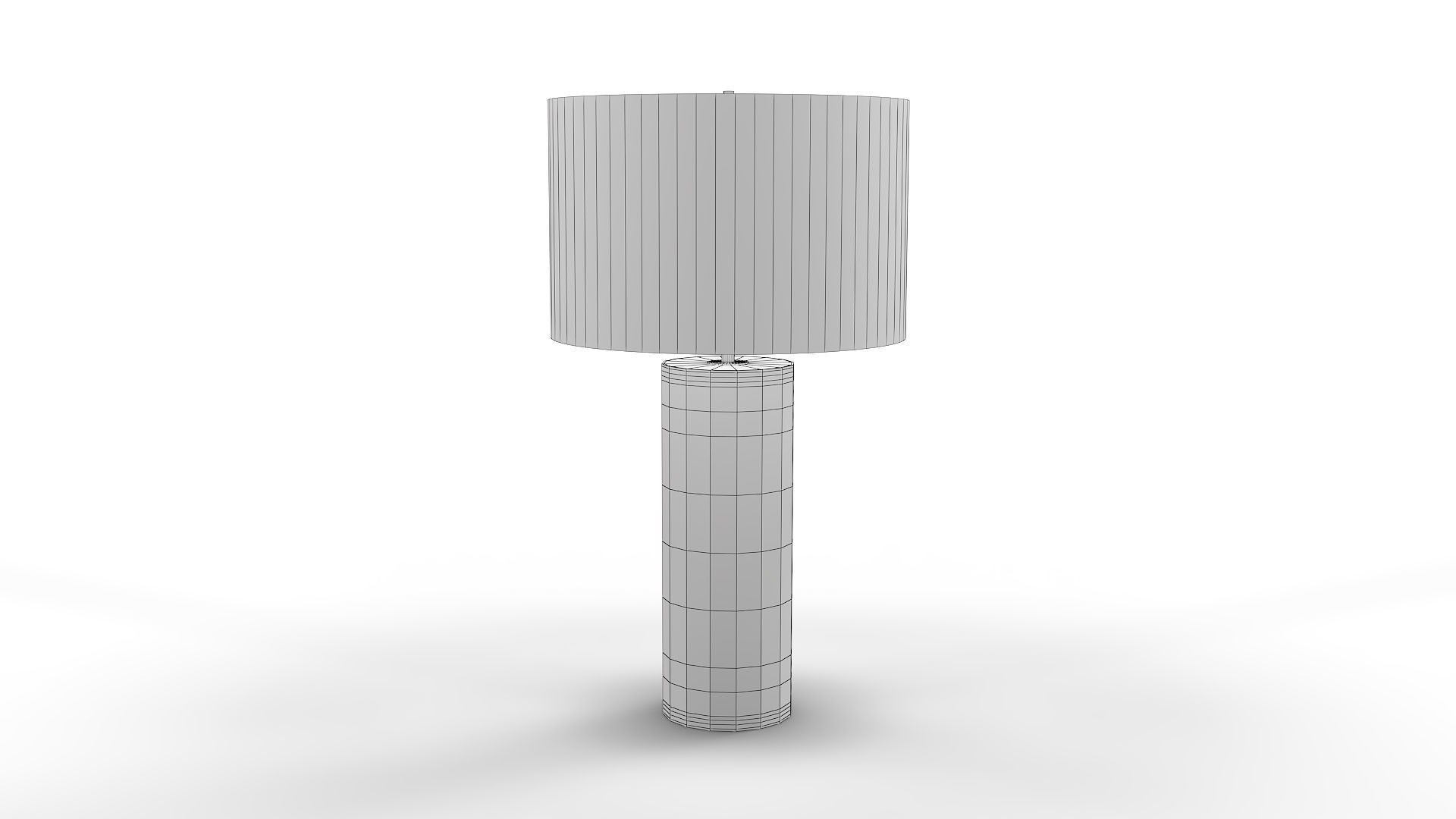 Uttermost Monolith Gray Table 3D model_2