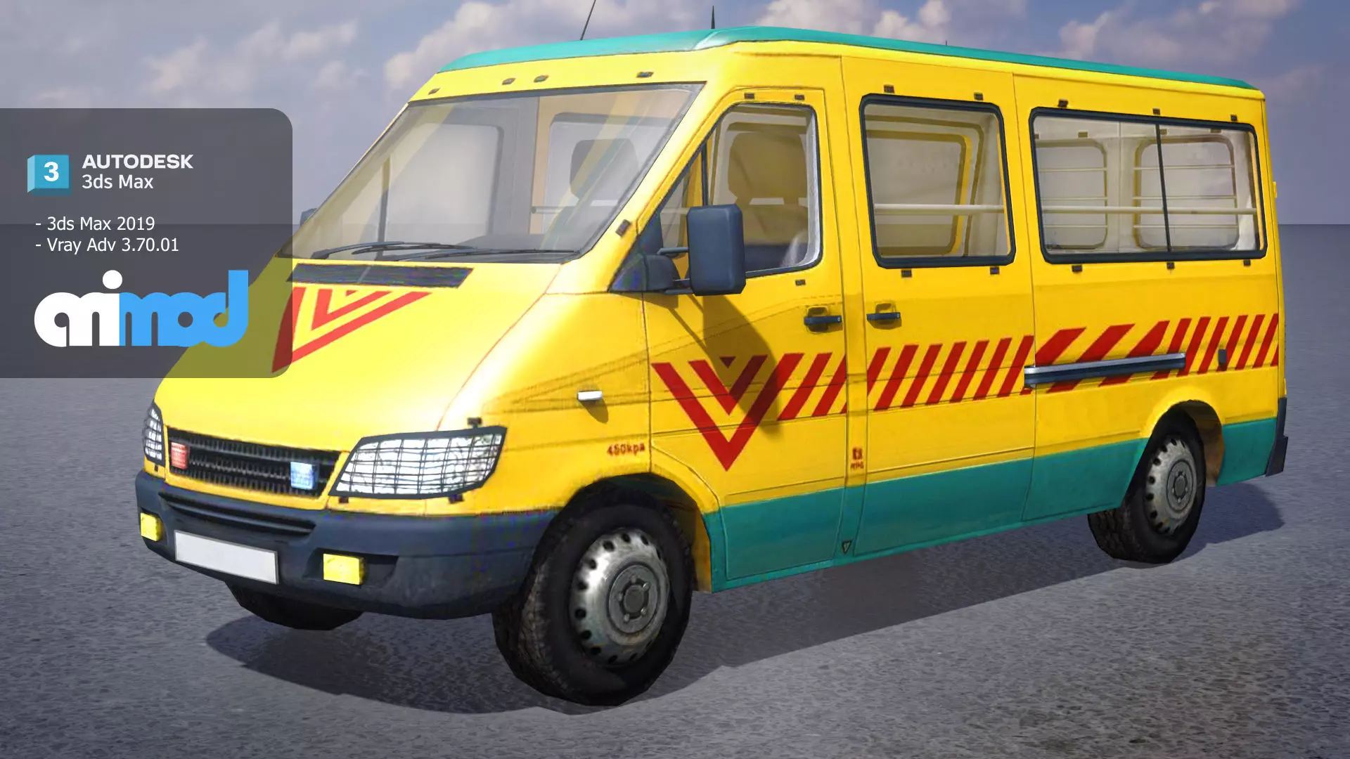 TW School Bus 001 3D model