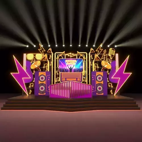 Music Stage 3D model