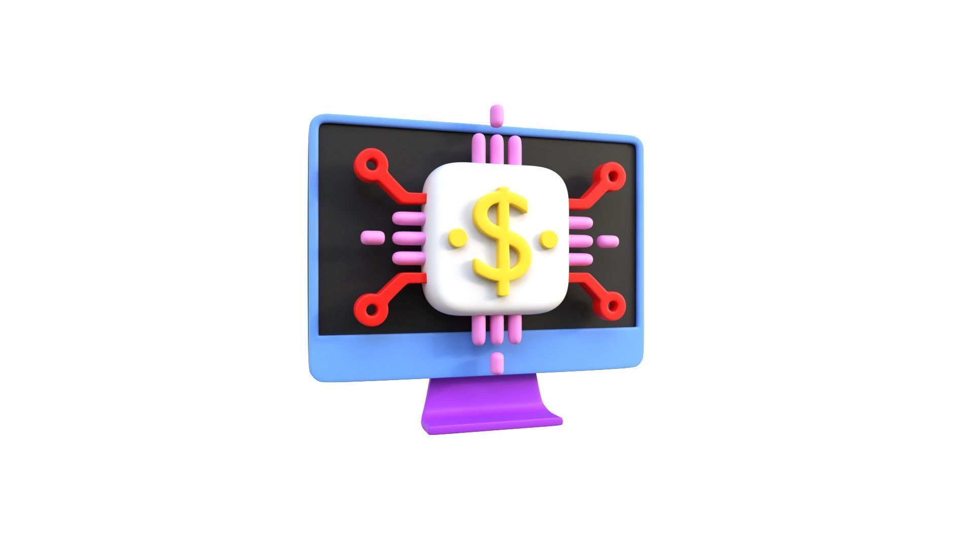 Finance Tech 3D model_18