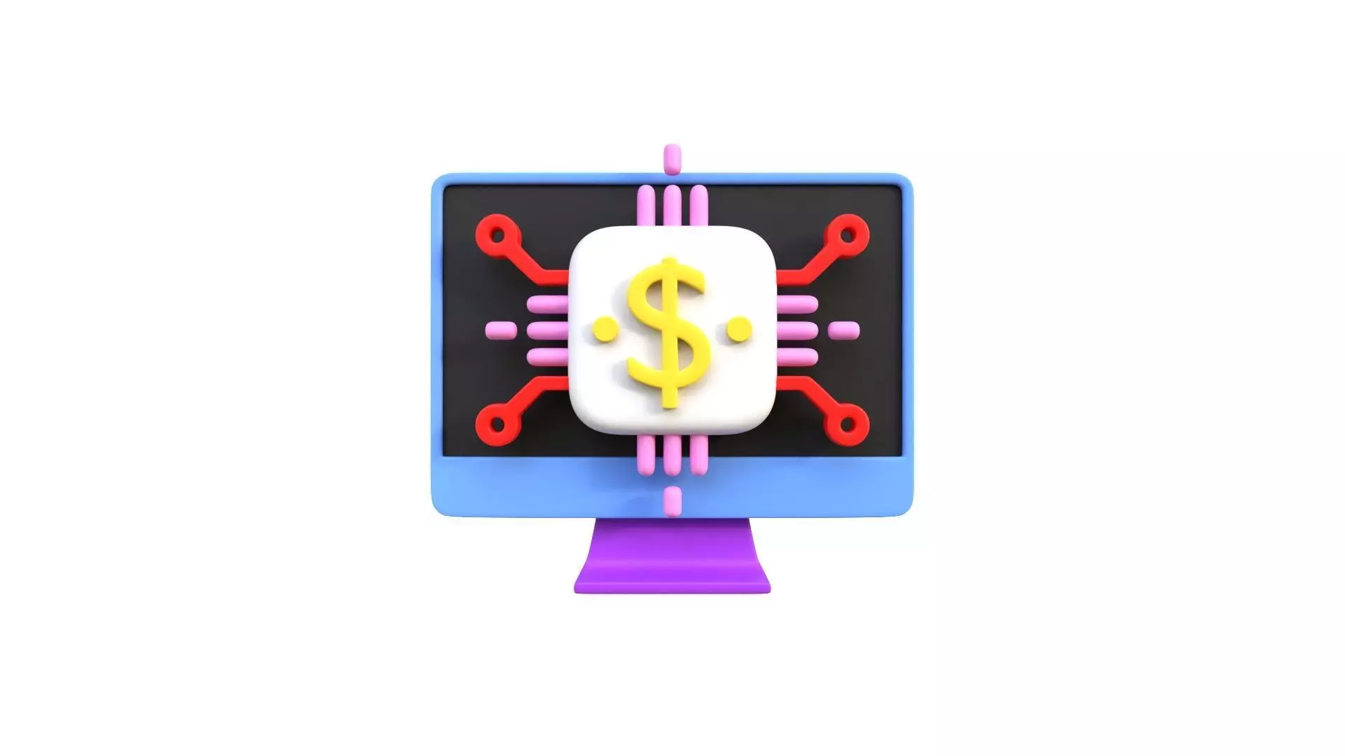 Finance Tech 3D model_0