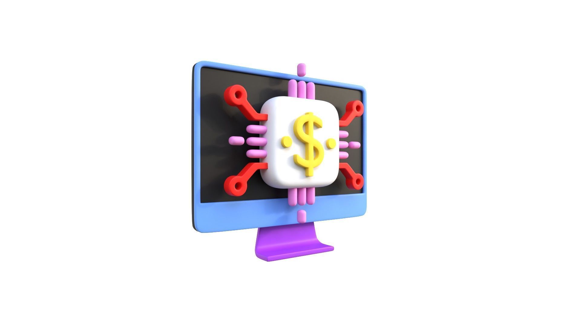 Finance Tech 3D model_17
