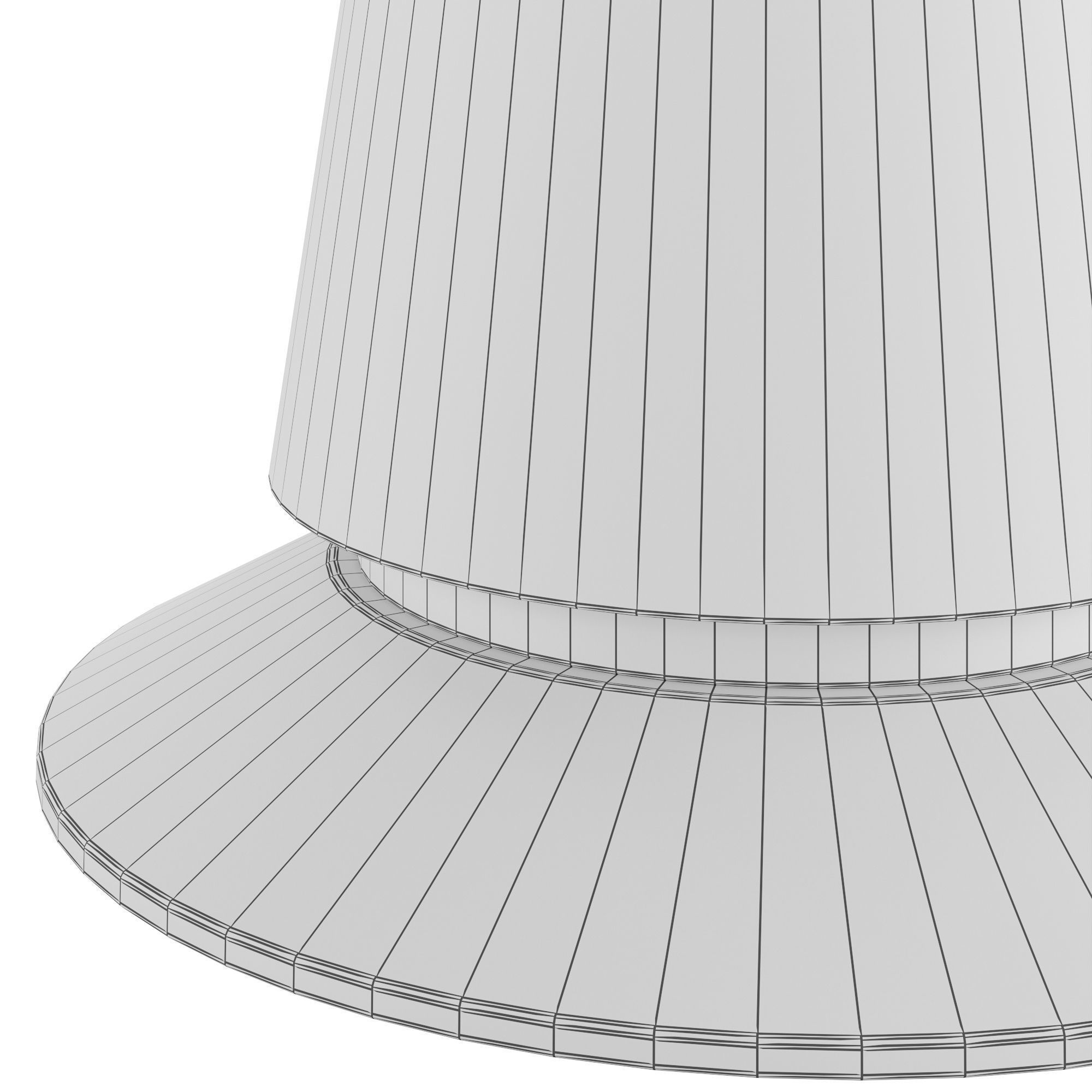 Genoa Bianco Round Accent Table 3D model_6