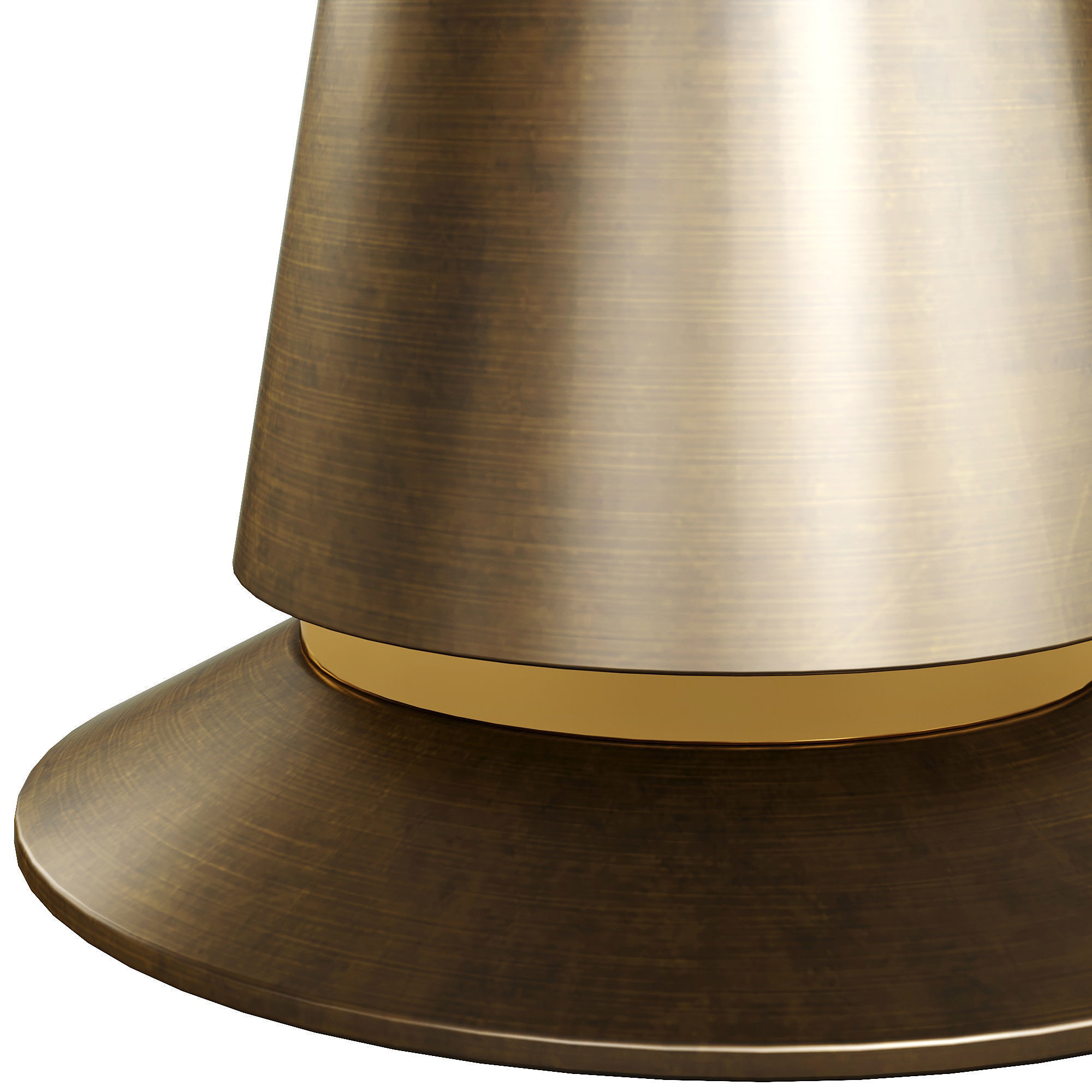 Genoa Bianco Round Accent Table 3D model_4