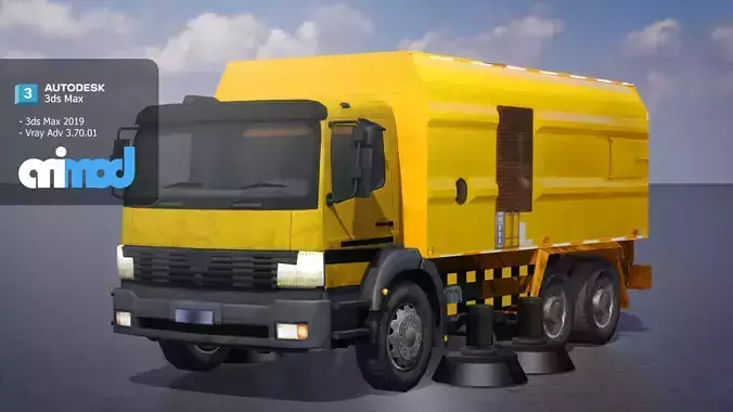 TW Street Sweeper 001 3D model