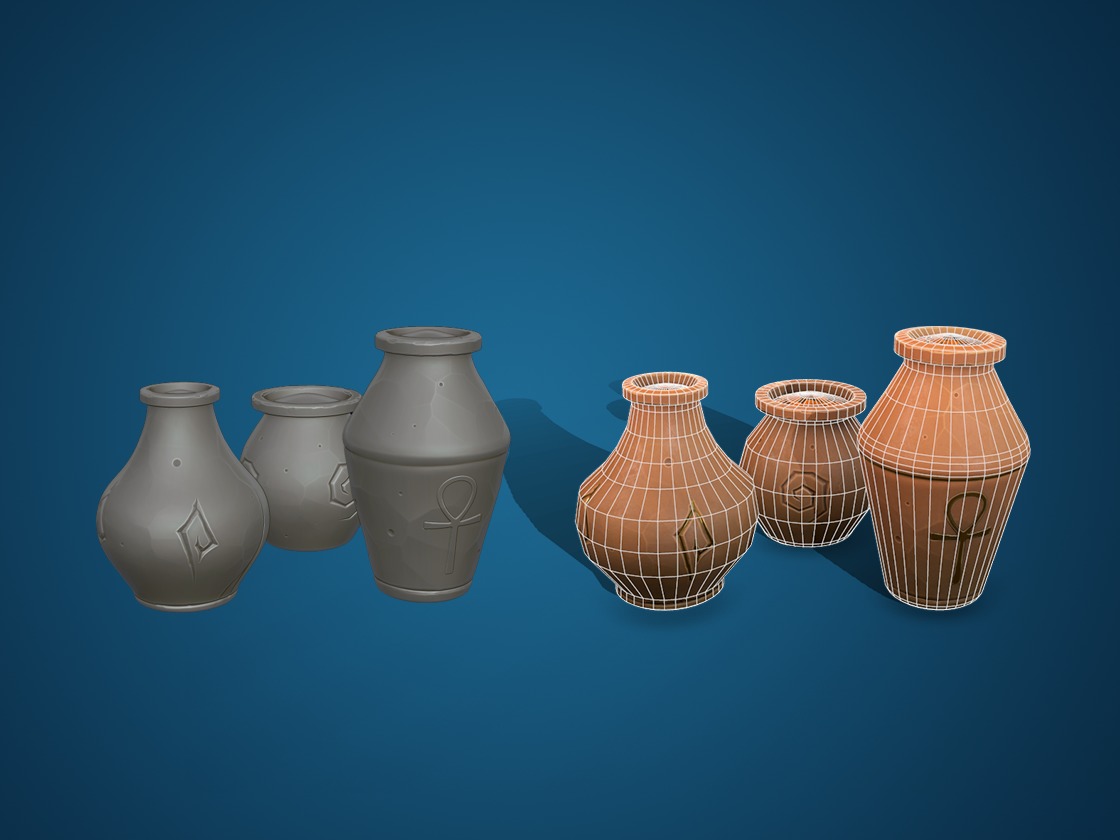 Stylized Wheelbarrow Low-poly 3D model_10