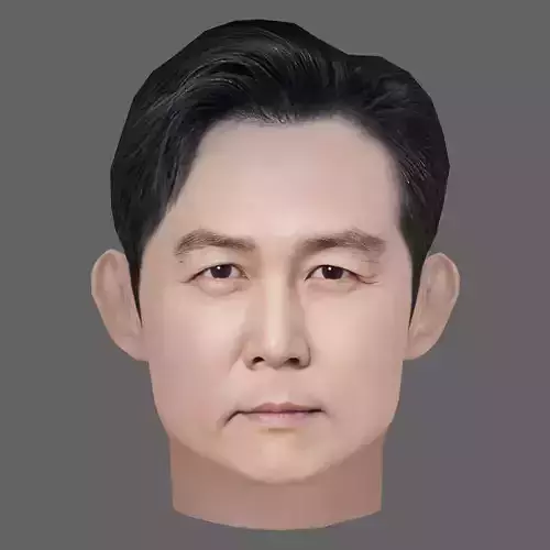 Lee Jung-jae Head - Low poly head for game