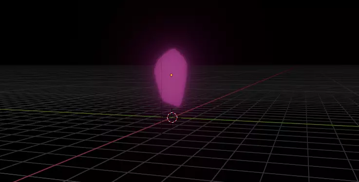 Glowing purple rock 3D model_0