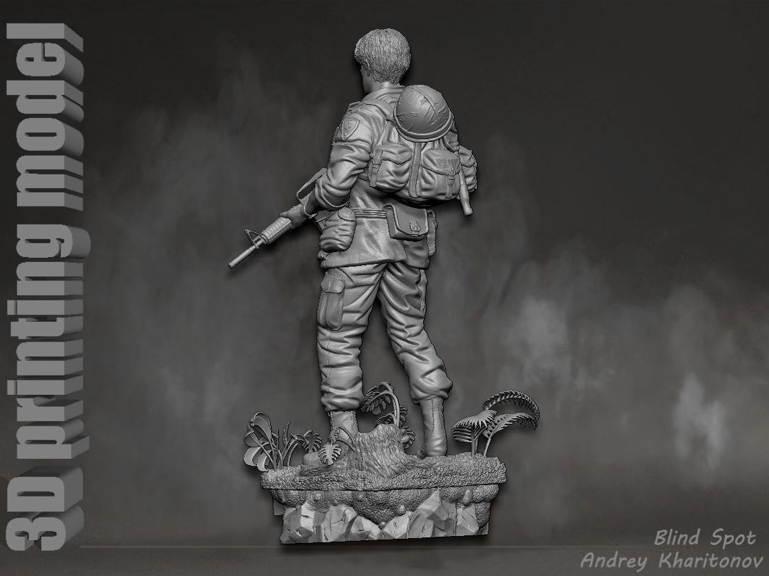 Platoon Sergeant Elias 3D print model_6