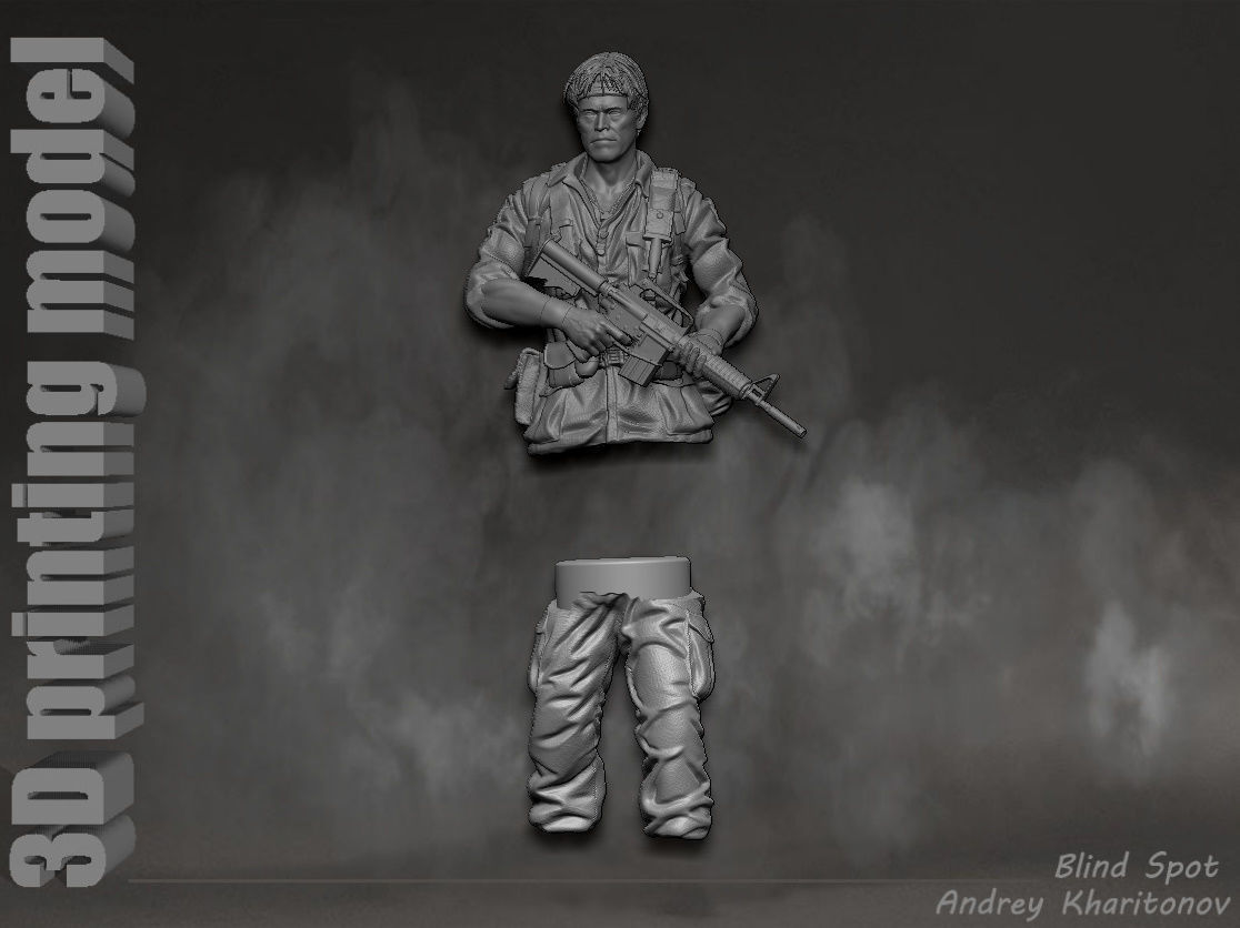 Platoon Sergeant Elias 3D print model_34