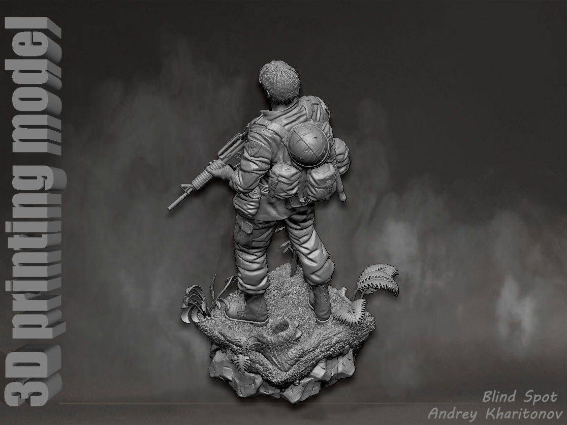 Platoon Sergeant Elias 3D print model_19