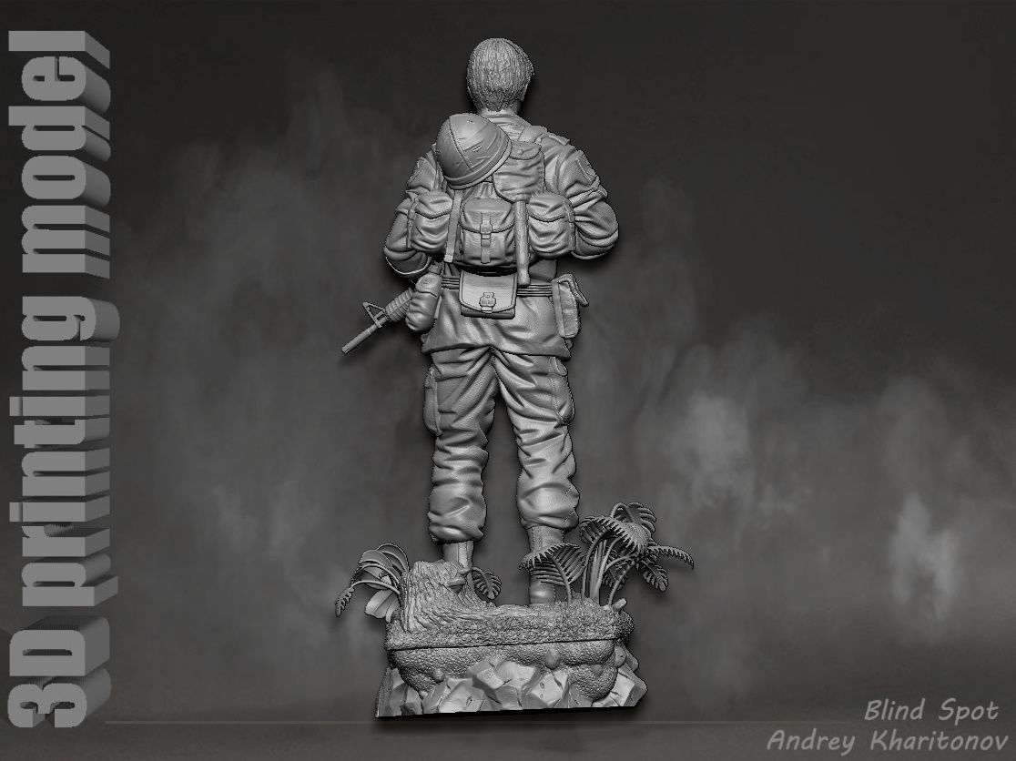 Platoon Sergeant Elias 3D print model_8