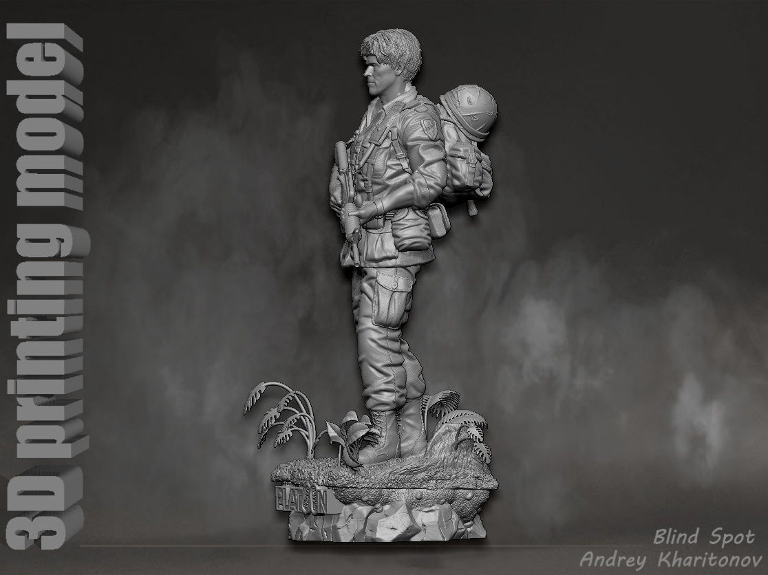 Platoon Sergeant Elias 3D print model_3