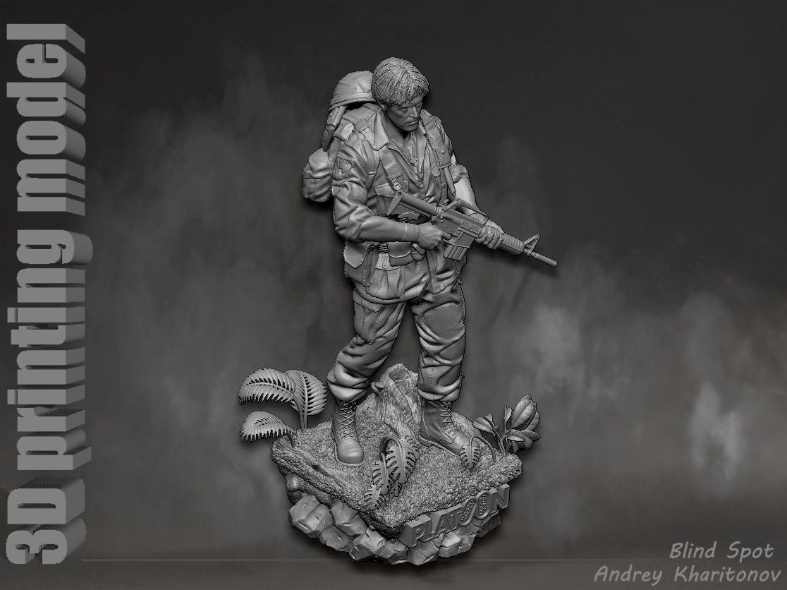 Platoon Sergeant Elias 3D print model_22