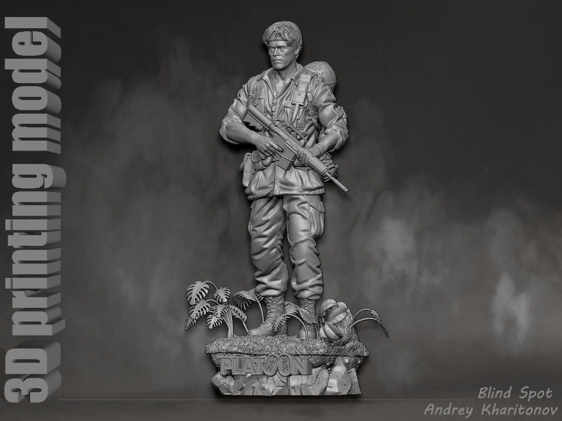 Platoon Sergeant Elias 3D print model_1