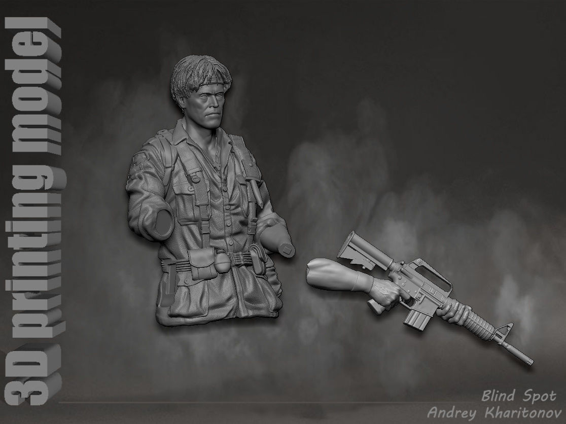 Platoon Sergeant Elias 3D print model_38