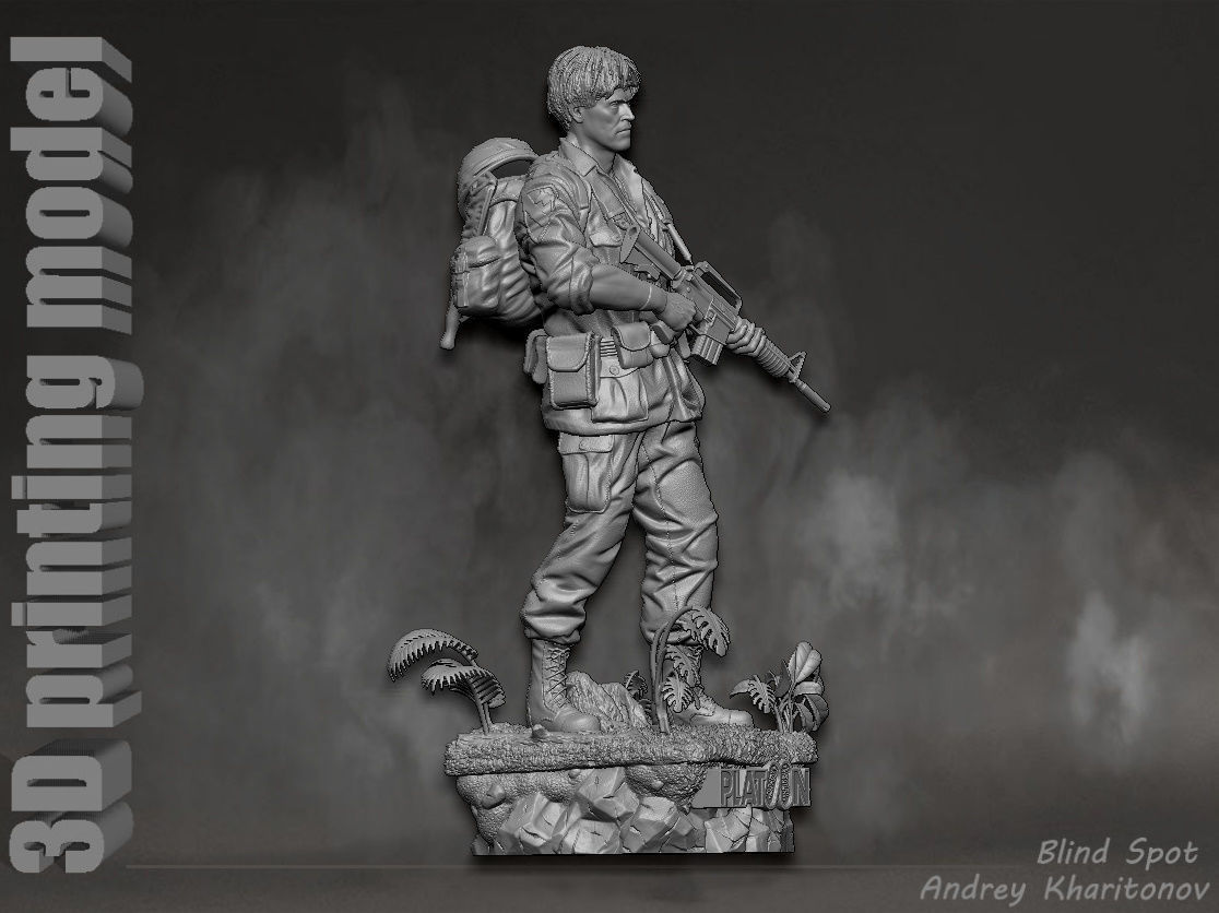 Platoon Sergeant Elias 3D print model_13