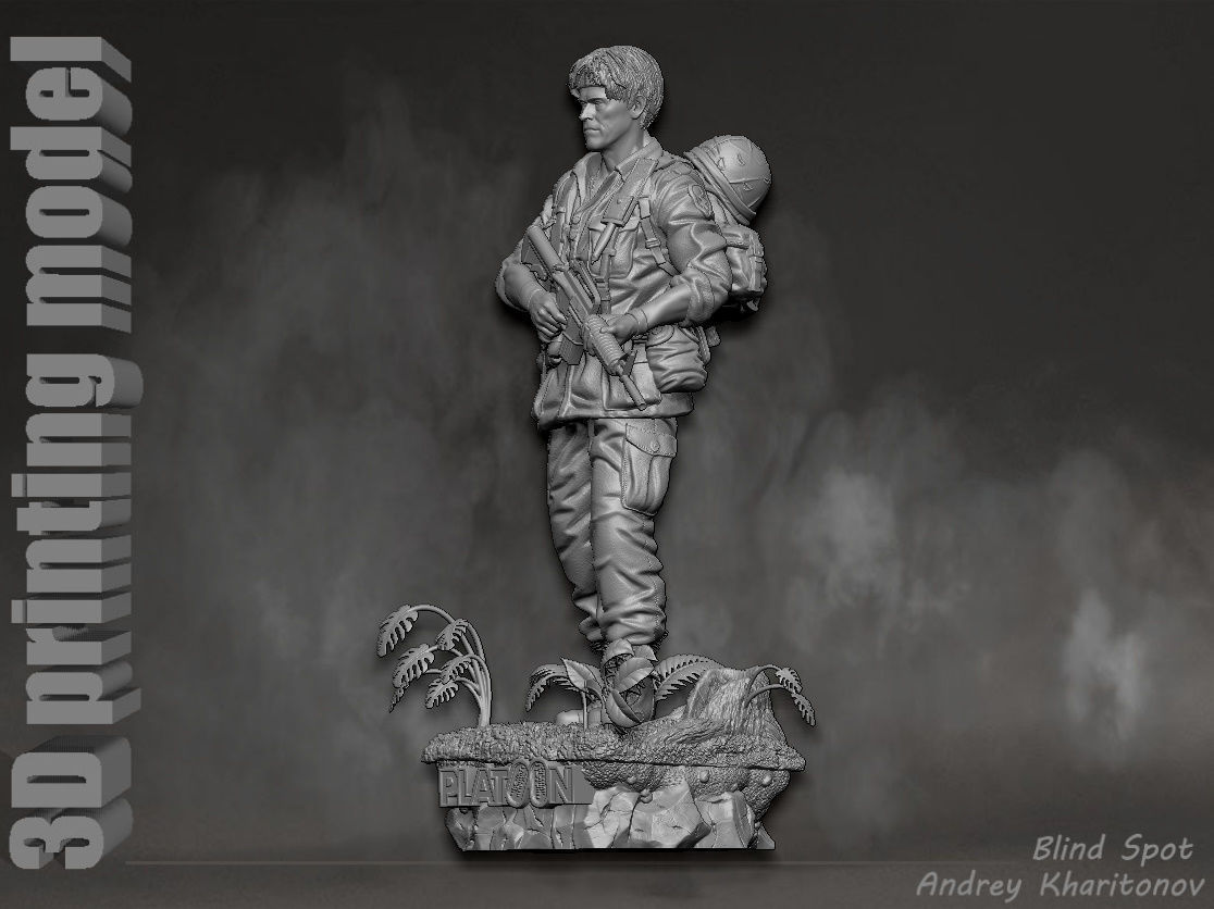 Platoon Sergeant Elias 3D print model_2