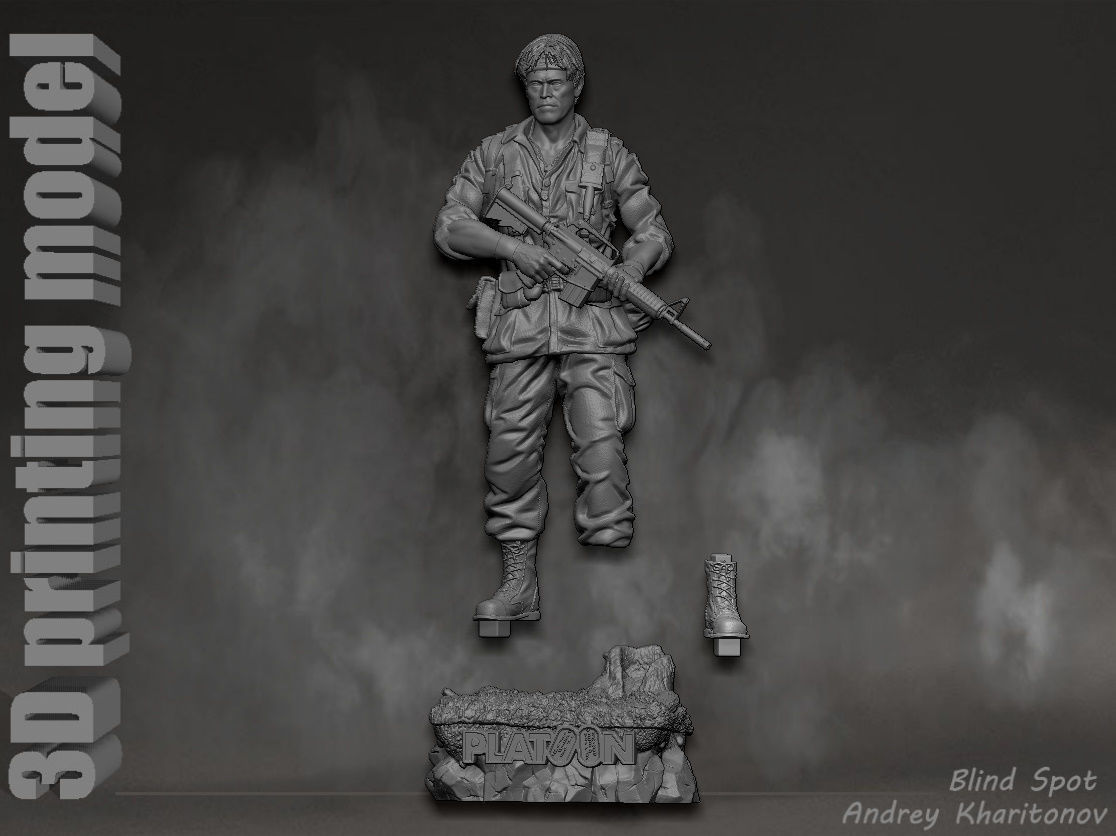Platoon Sergeant Elias 3D print model_32