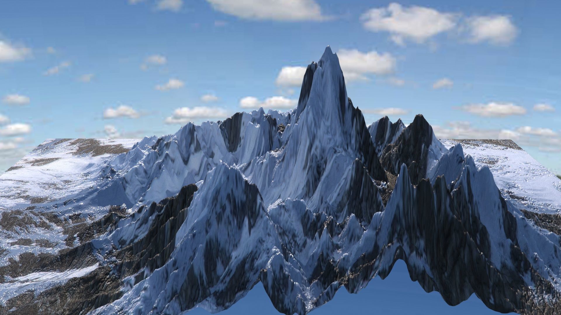 Fuji Mountains 3D model_1
