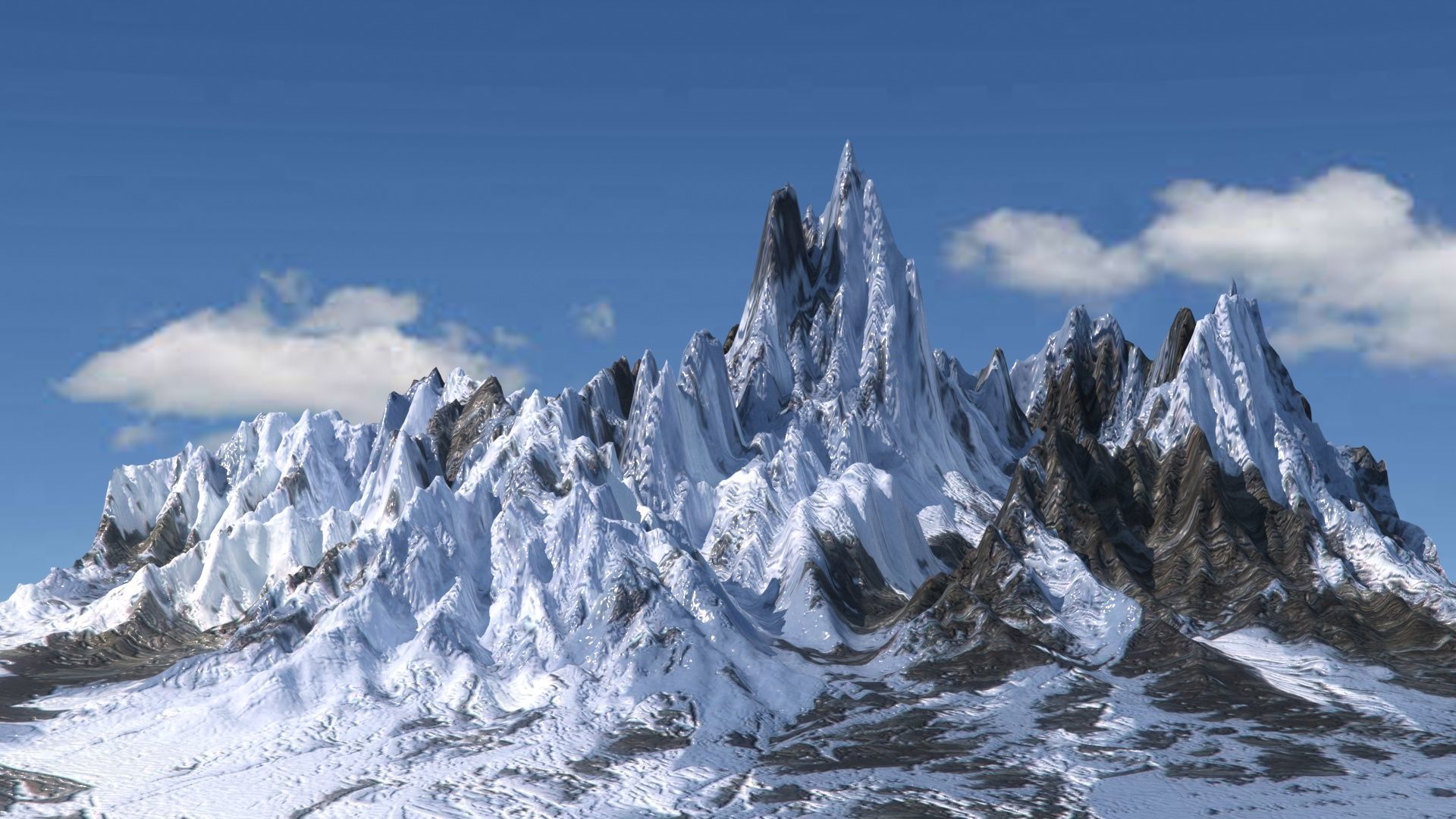 Fuji Mountains 3D model_2
