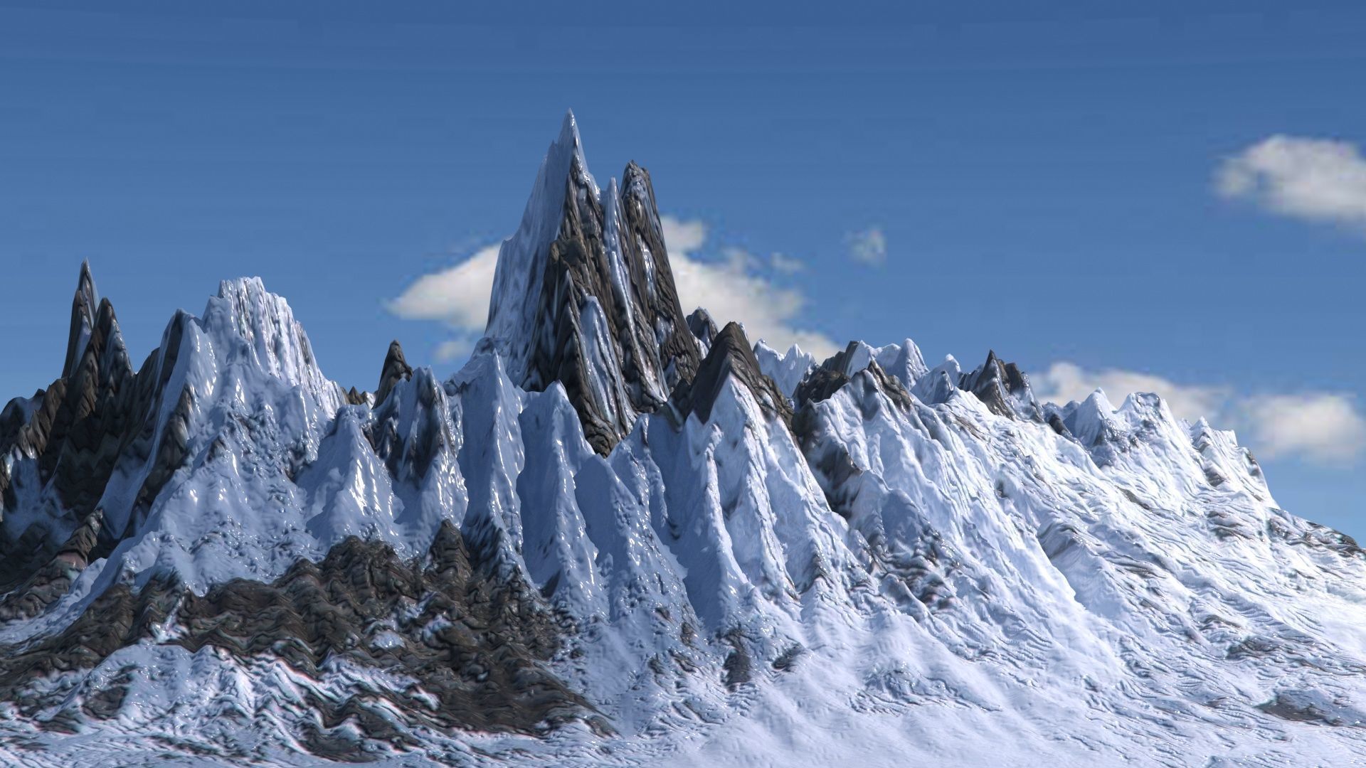 Fuji Mountains 3D model_3