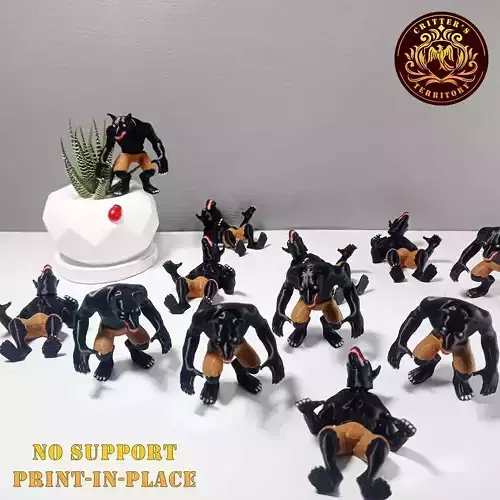 Flexi Mini Werewolf Halloween Special No support Articulate