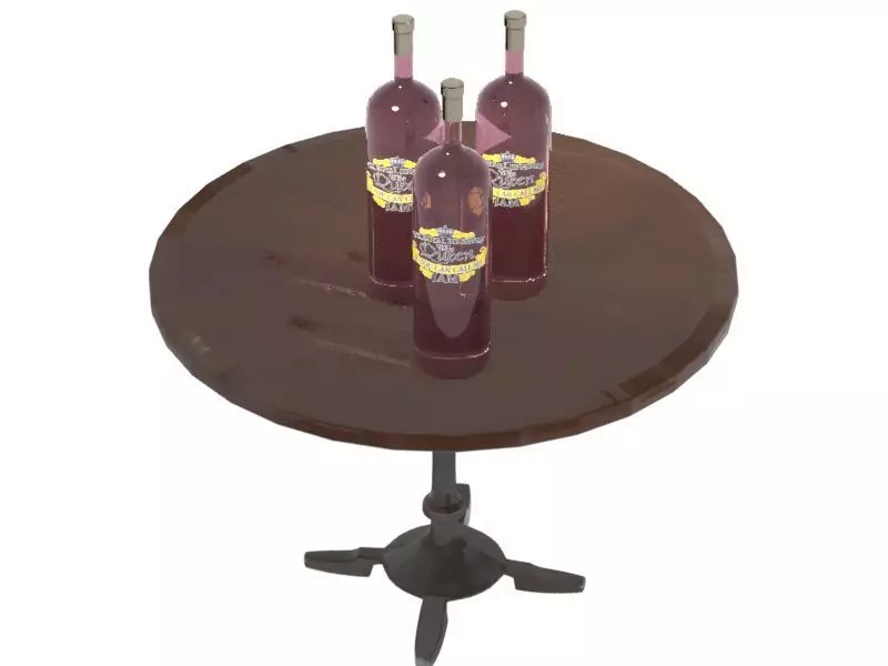 winebottle Free 3D model_0