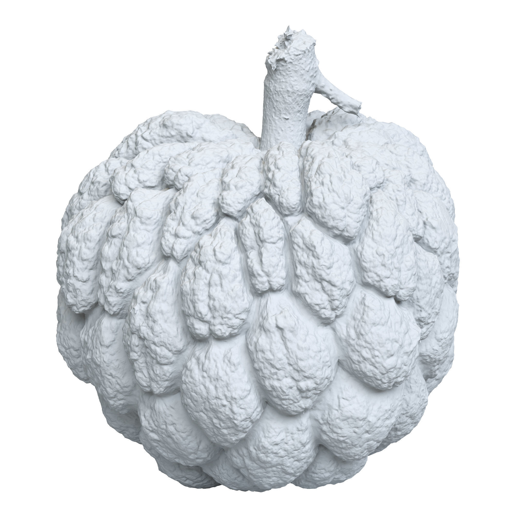 Custard Apple Low-poly 3D model_1
