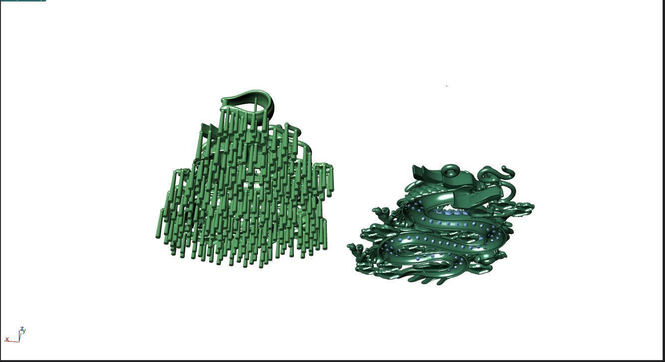 pendant dragon 3D print model_10