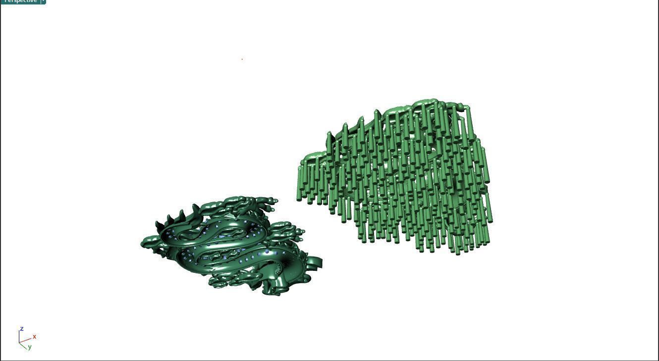 pendant dragon 3D print model_9