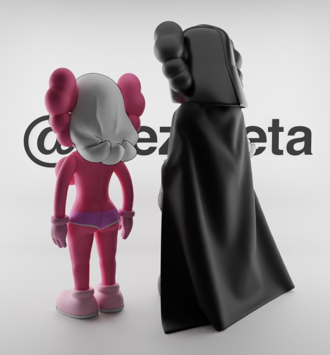 Kaws Darth Vader and Pink Twins for Print 3D print model_15