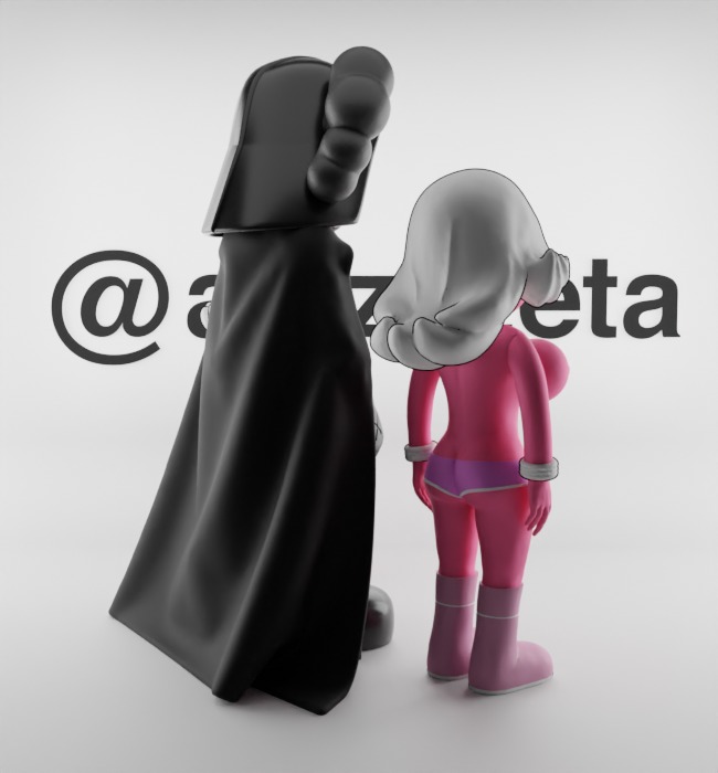 Kaws Darth Vader and Pink Twins for Print 3D print model_26