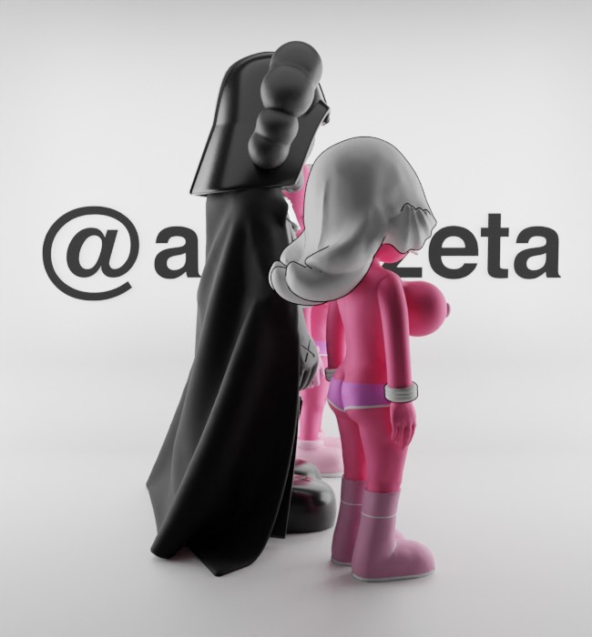 Kaws Darth Vader and Pink Twins for Print 3D print model_28