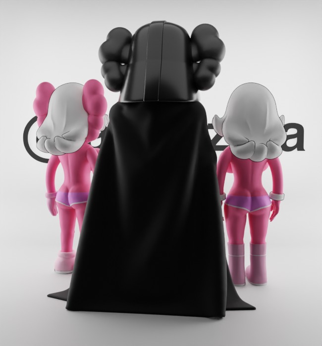 Kaws Darth Vader and Pink Twins for Print 3D print model_21