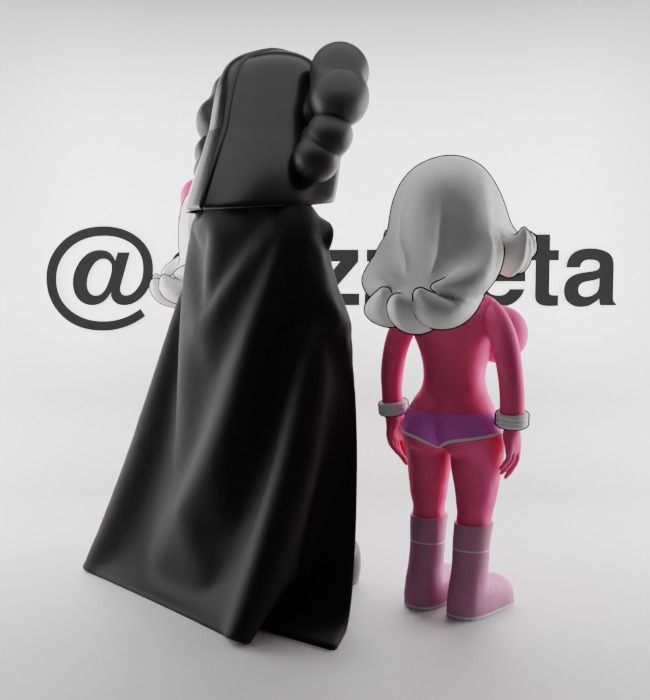 Kaws Darth Vader and Pink Twins for Print 3D print model_25