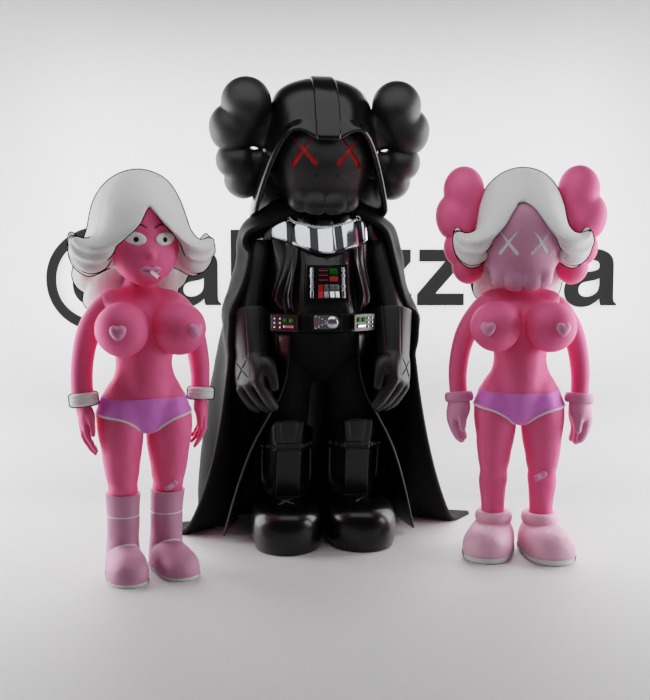 Kaws Darth Vader and Pink Twins for Print 3D print model_37