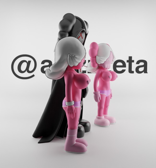Kaws Darth Vader and Pink Twins for Print 3D print model_31