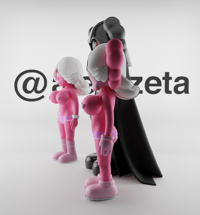 Kaws Darth Vader and Pink Twins for Print 3D print model_9