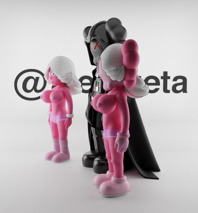 Kaws Darth Vader and Pink Twins for Print 3D print model_8