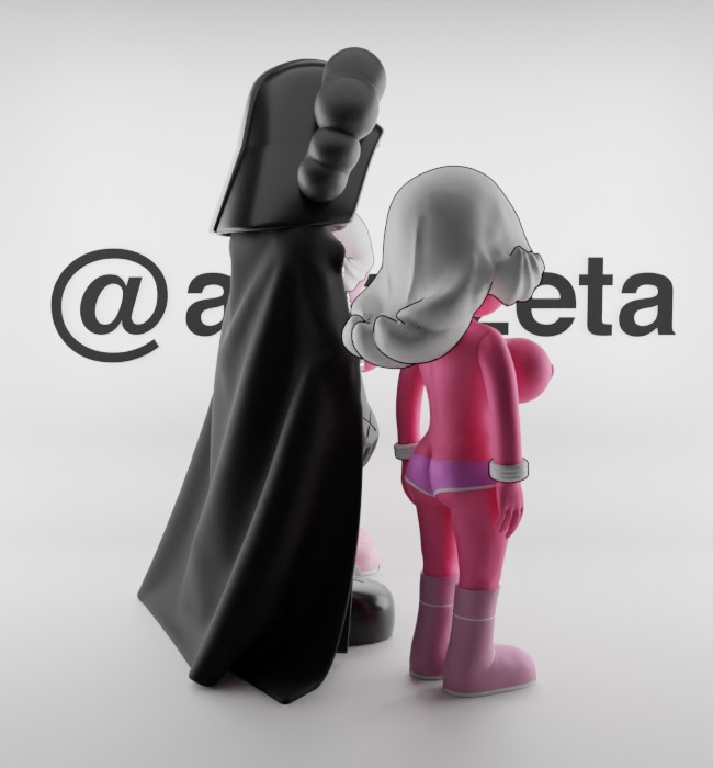Kaws Darth Vader and Pink Twins for Print 3D print model_27