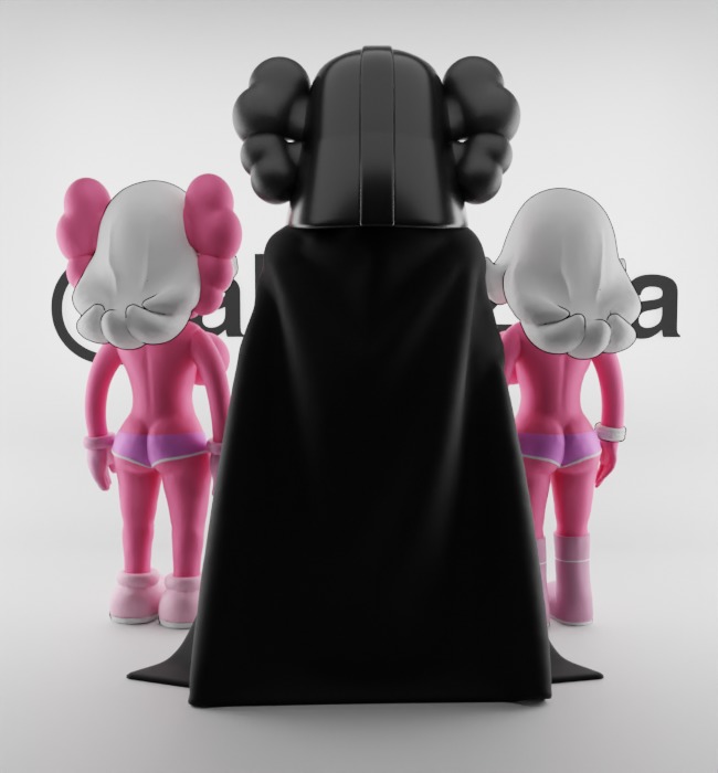 Kaws Darth Vader and Pink Twins for Print 3D print model_20