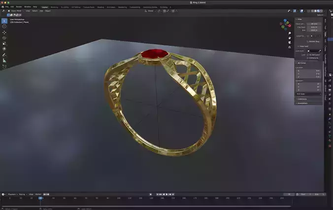 Gold Ring Model 3d print model