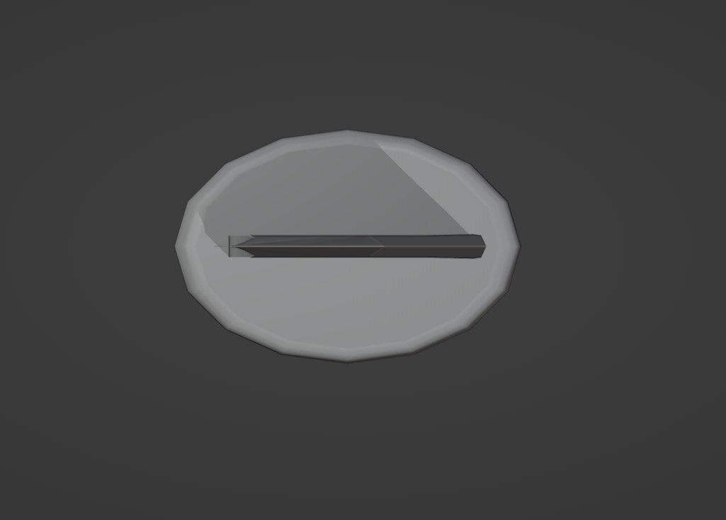 Knife Low-poly 3D model_8