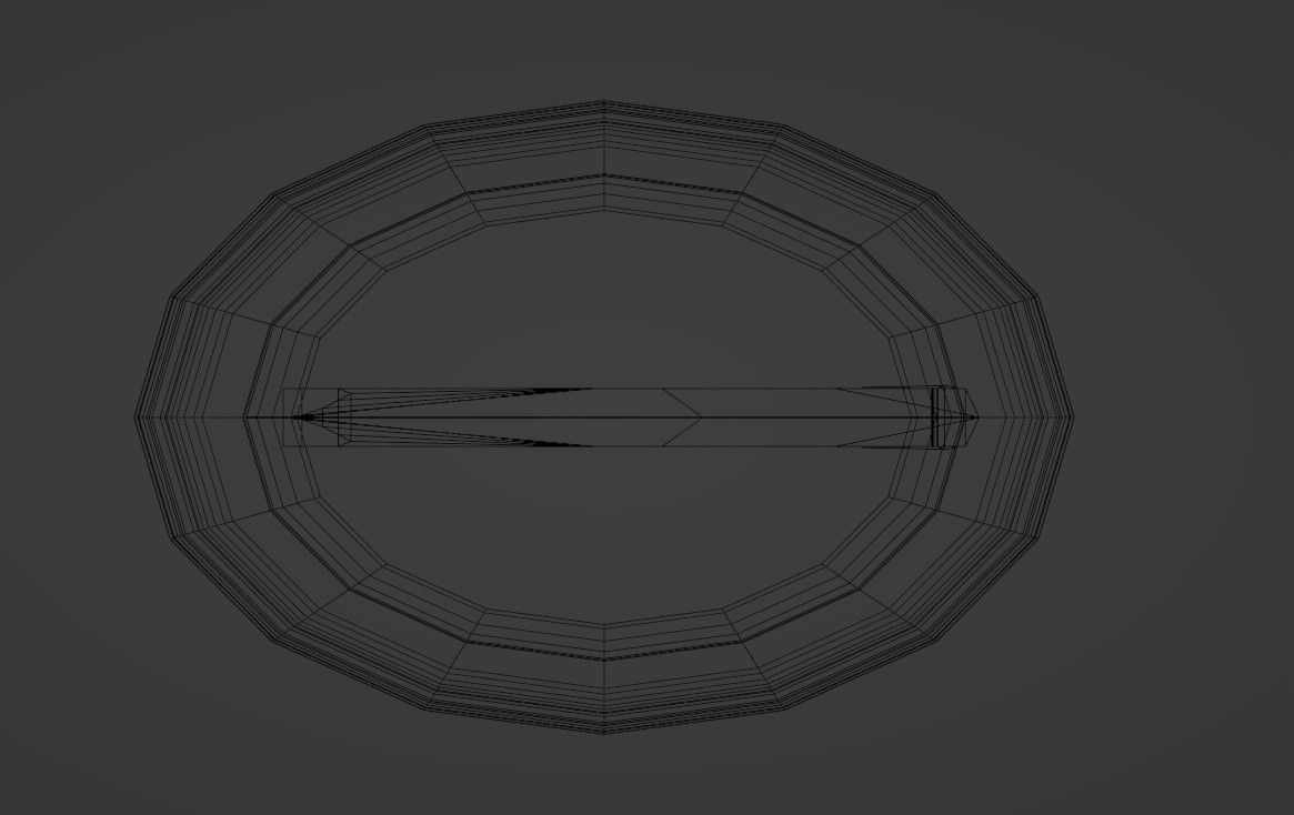 Knife Low-poly 3D model_12