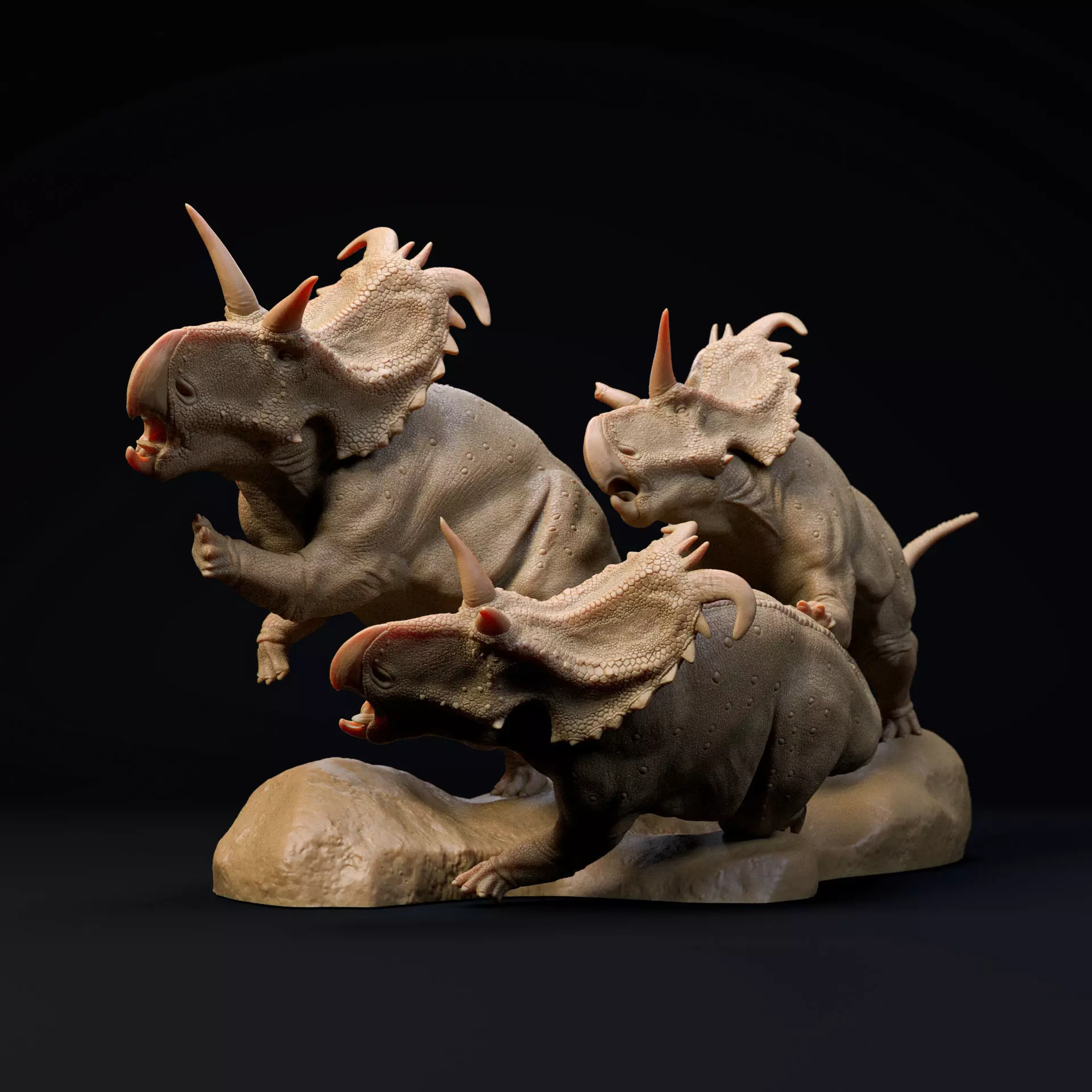 Lokiceratops stampede 1-35 scale pre-supported dinosaur 3D print model_0