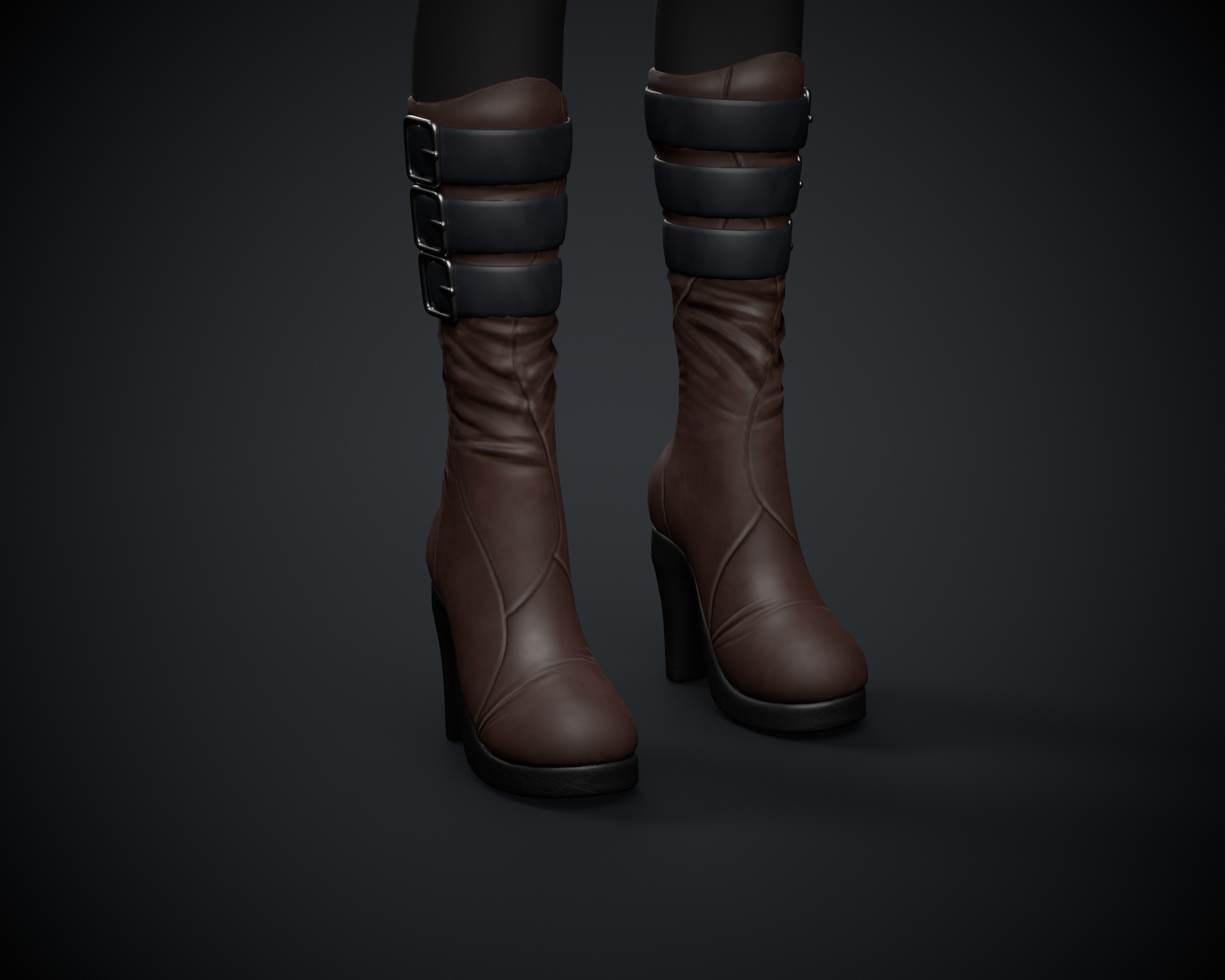 Female Character - PBR Game Ready Low-poly 3D model_8