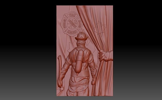 Firefighter 3D print model