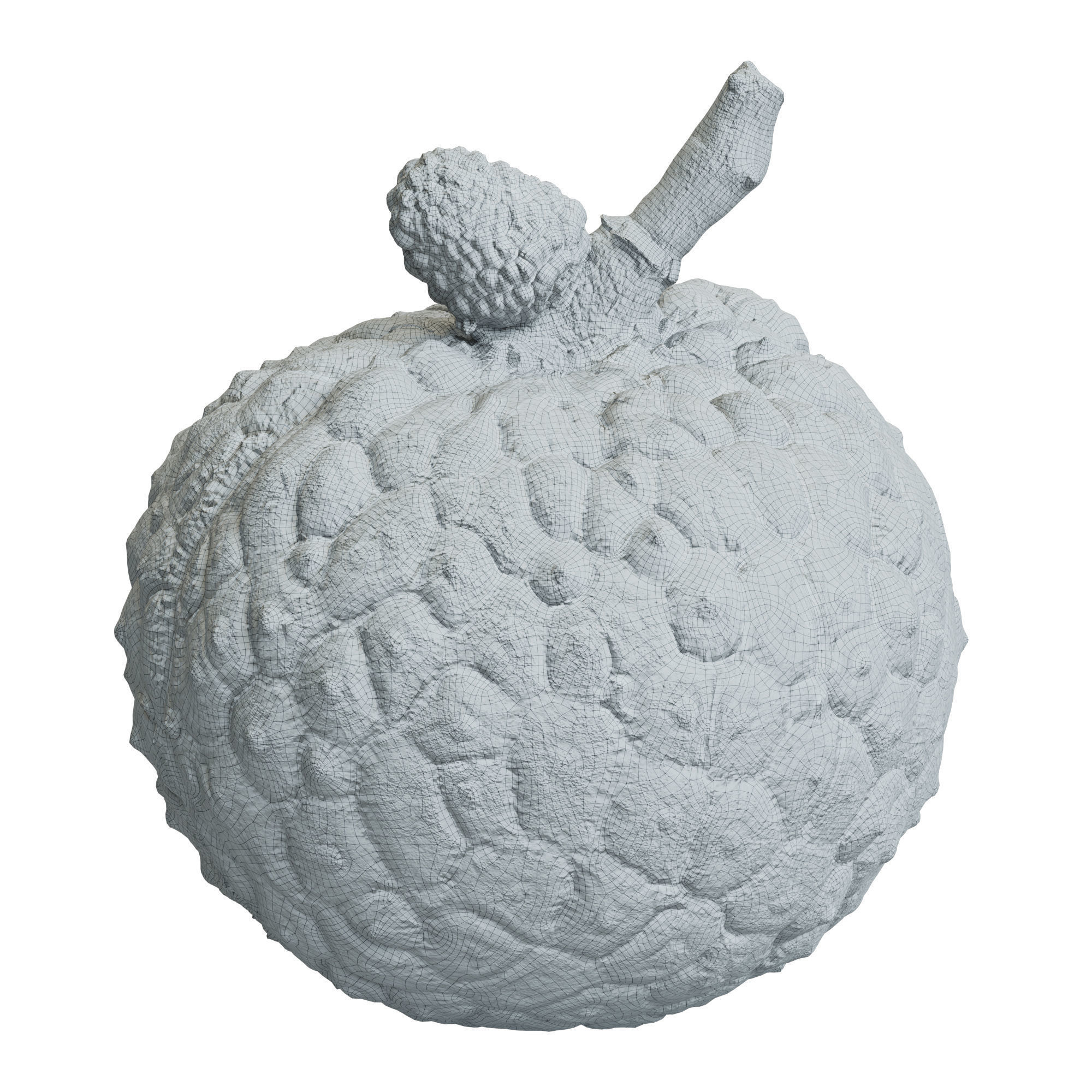 Litchi Fruit 02 Low-poly 3D model_3