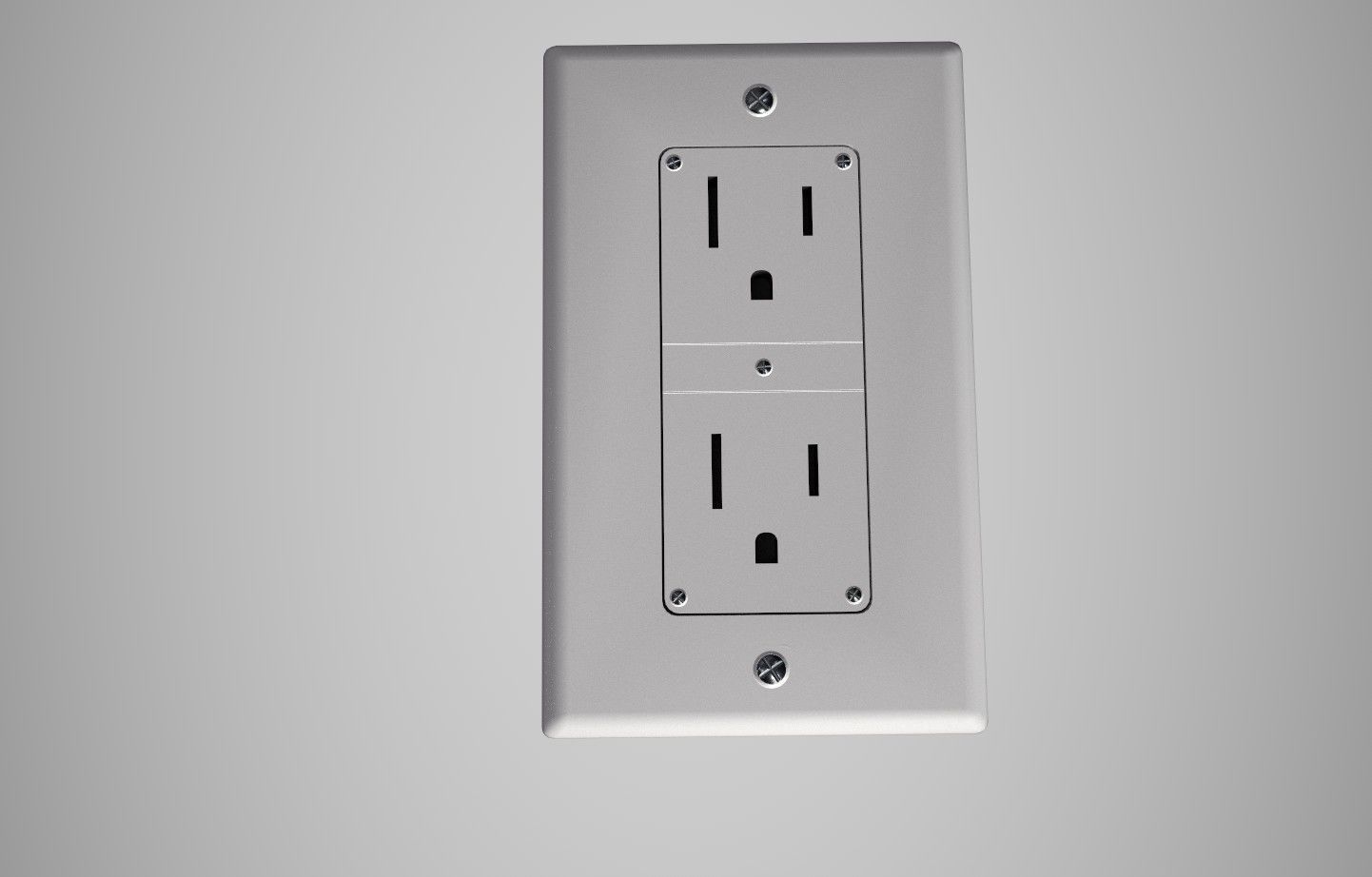 Socket Low-poly 3D model_3
